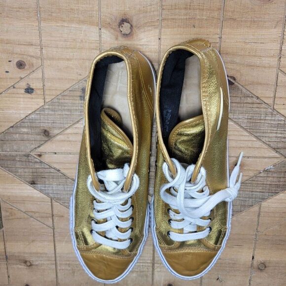 PF FLYERS Posture Foundation Gold High Top Sneakers Shoes Athletic Men's Size 13 - Picture 11 of 12